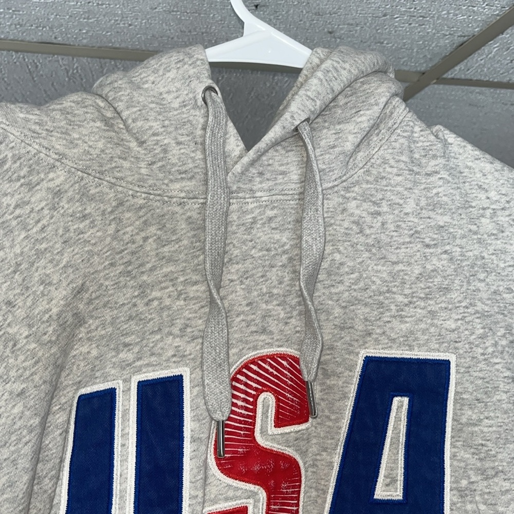 Grey H&M USA Hoodie Men’s Size Large - Picture 3 of 7